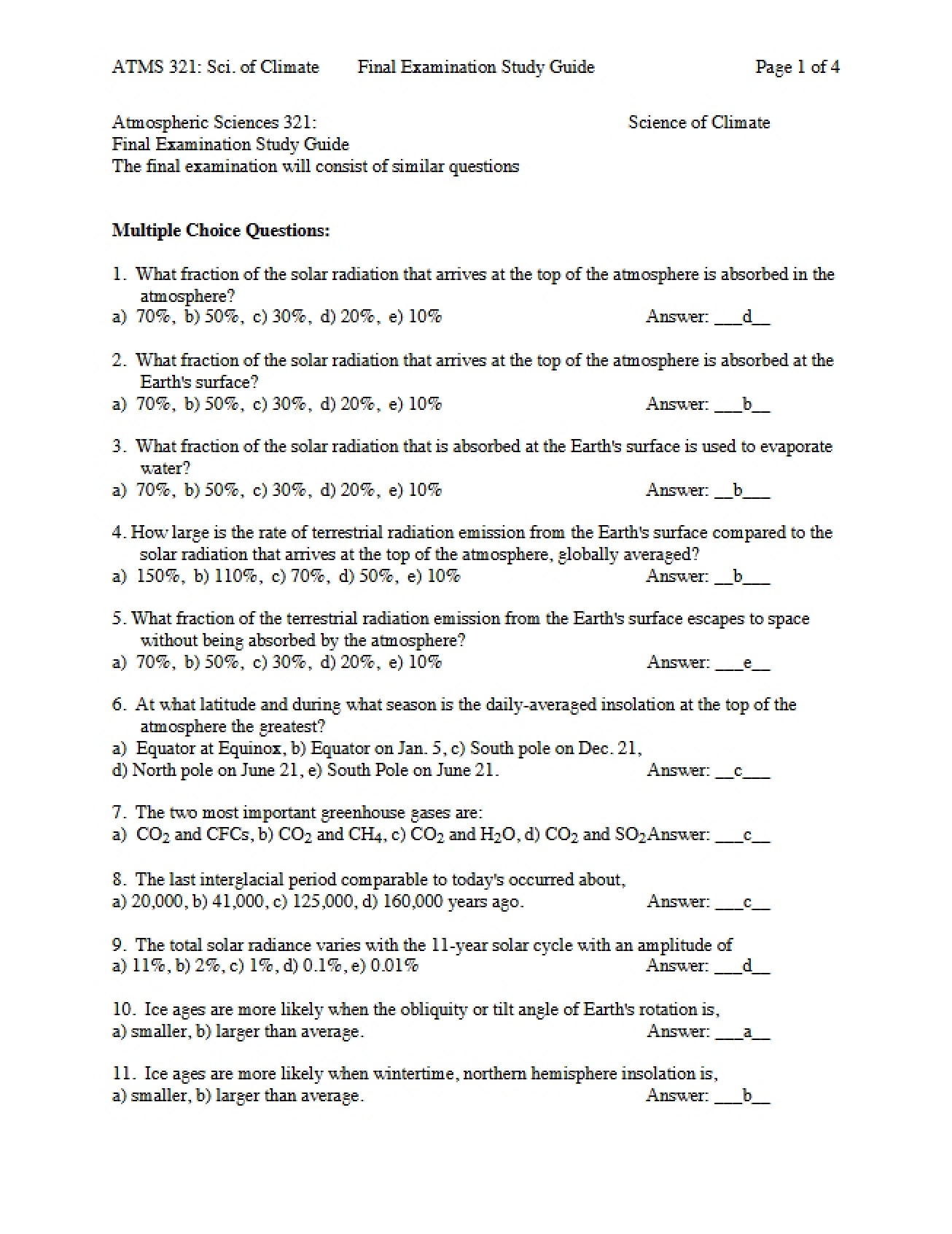 Student Study Notes