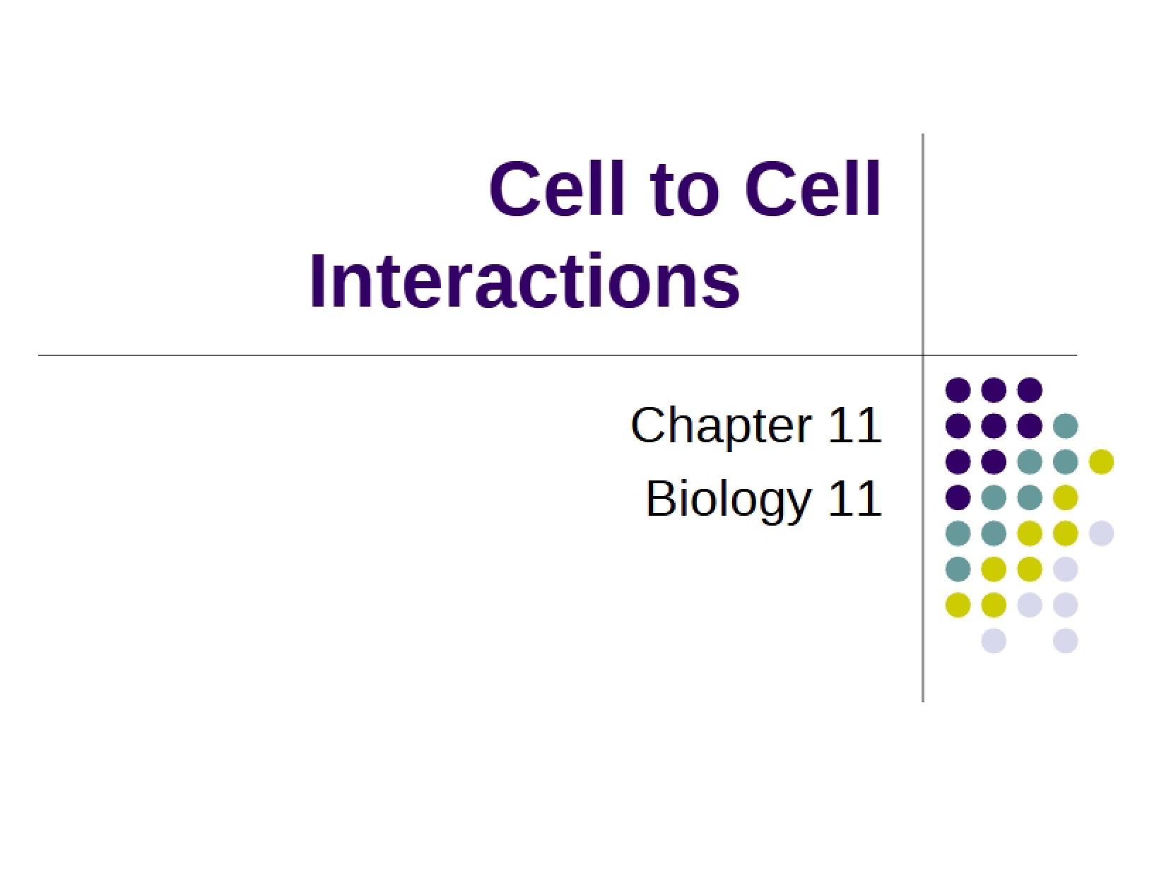 Interactions Between Cells