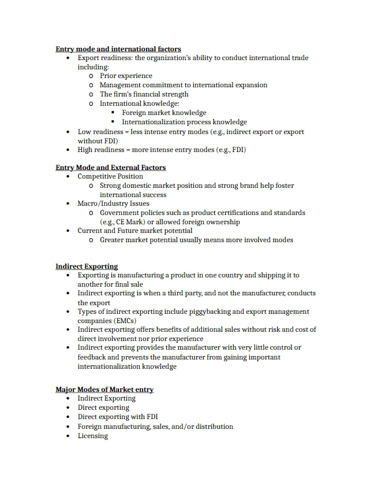 Notes from Missed Test 4