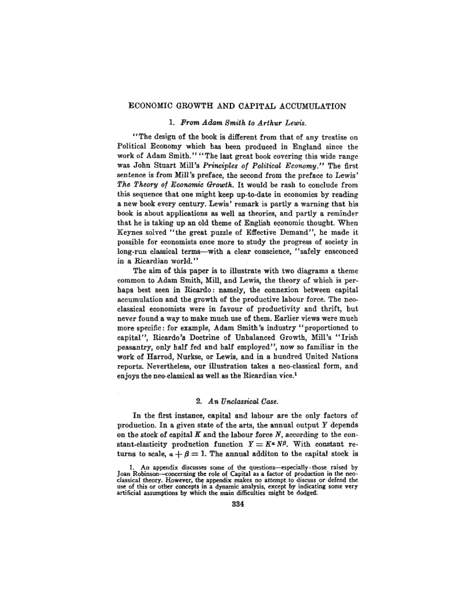 Capital Accumulation and Economic Growth