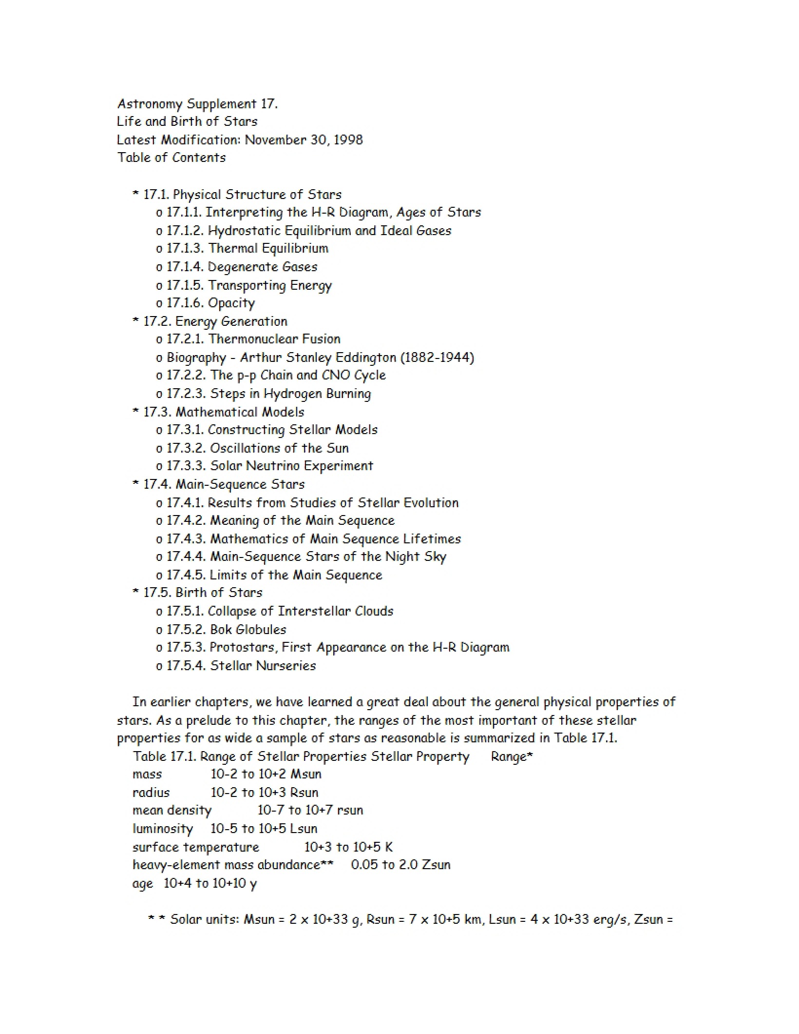 Astronomy Topics Study Guide