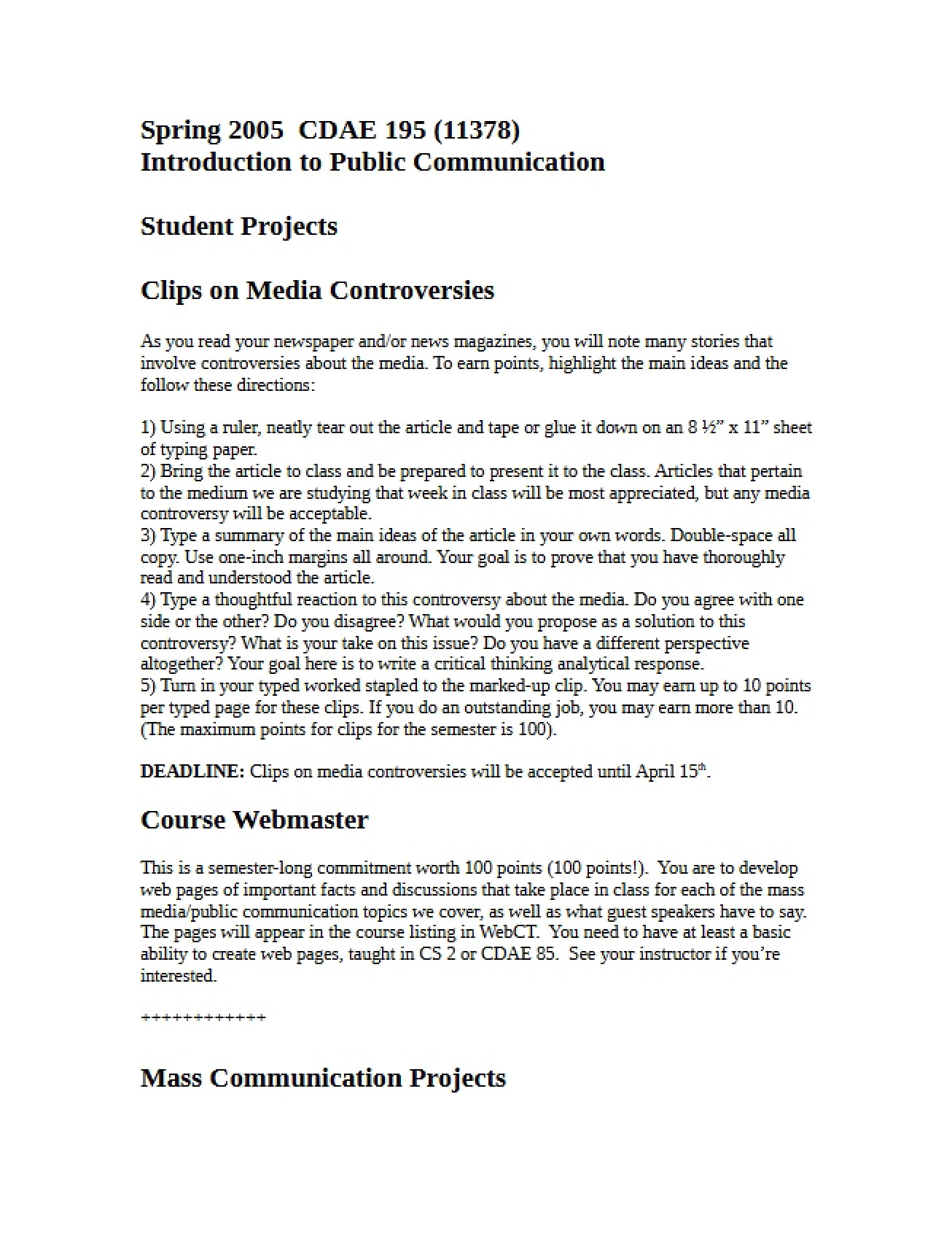 Introduction to Public Communication