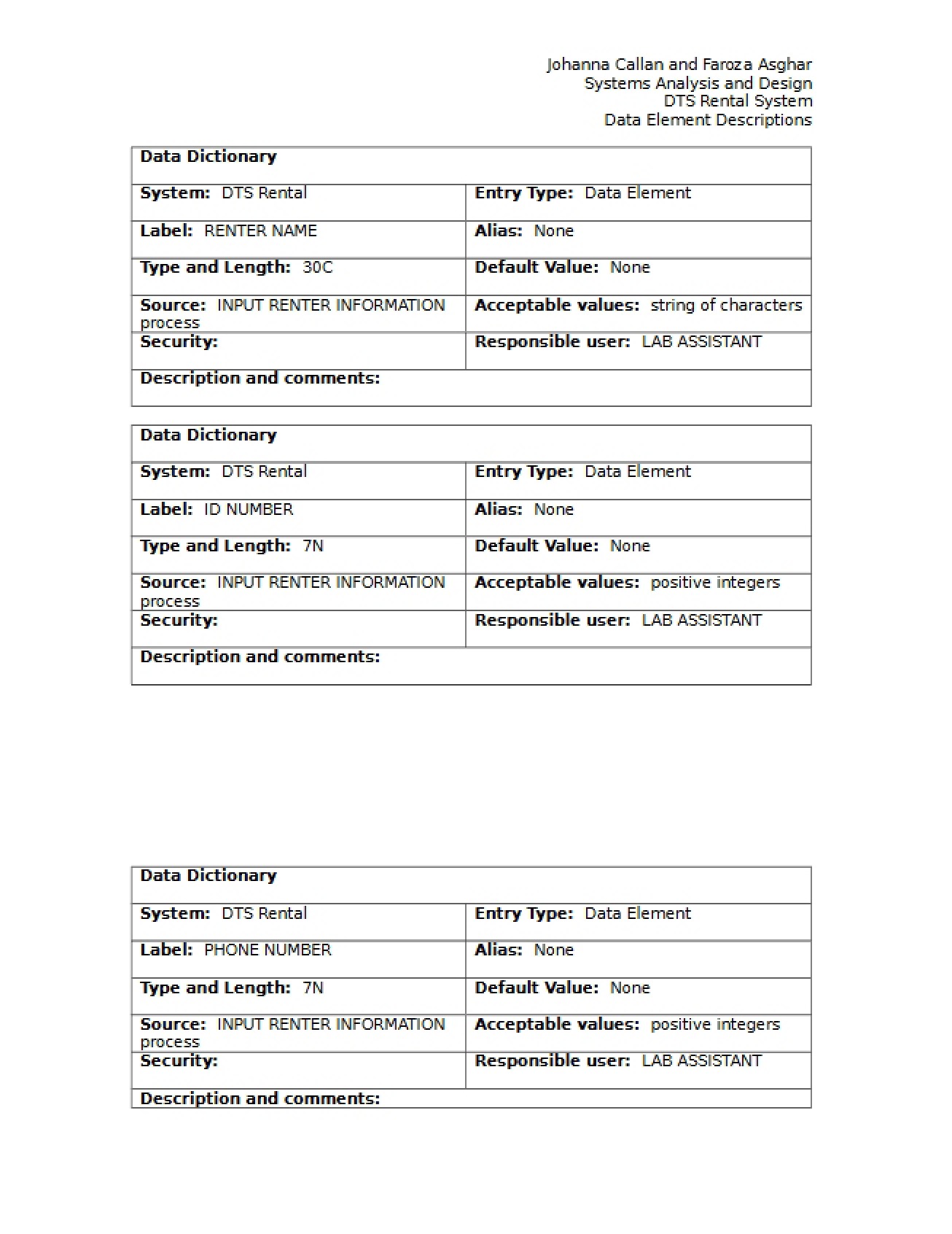 Design and Analysis of Systems