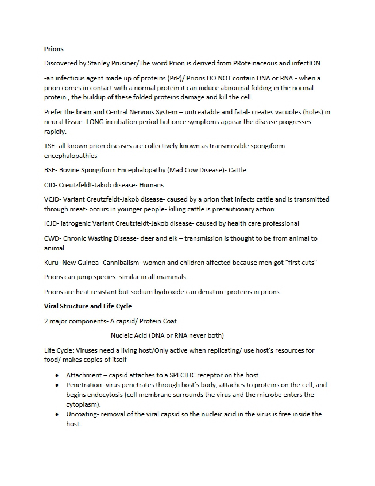 Medical Microbiology Prions