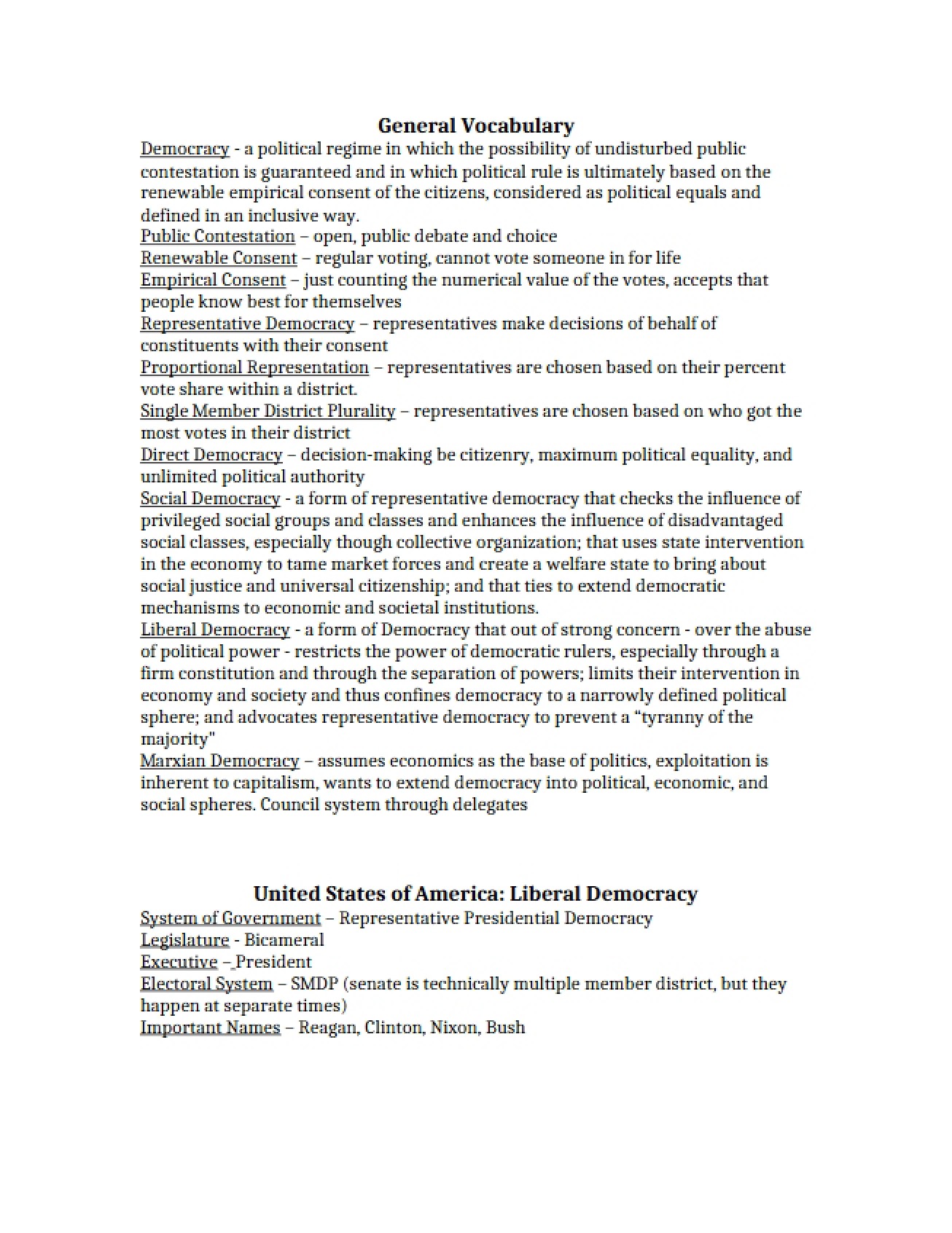 Democracy Overview