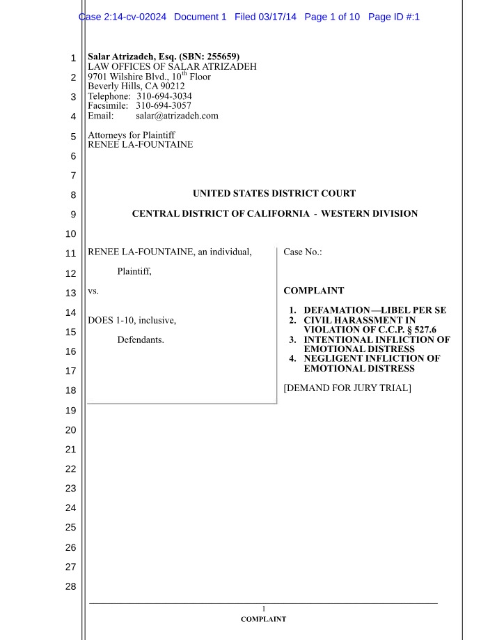 Legal Complaint