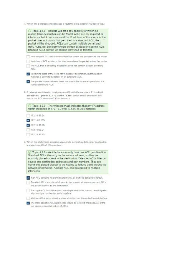 Cisco Concepts - ACLs and NAT