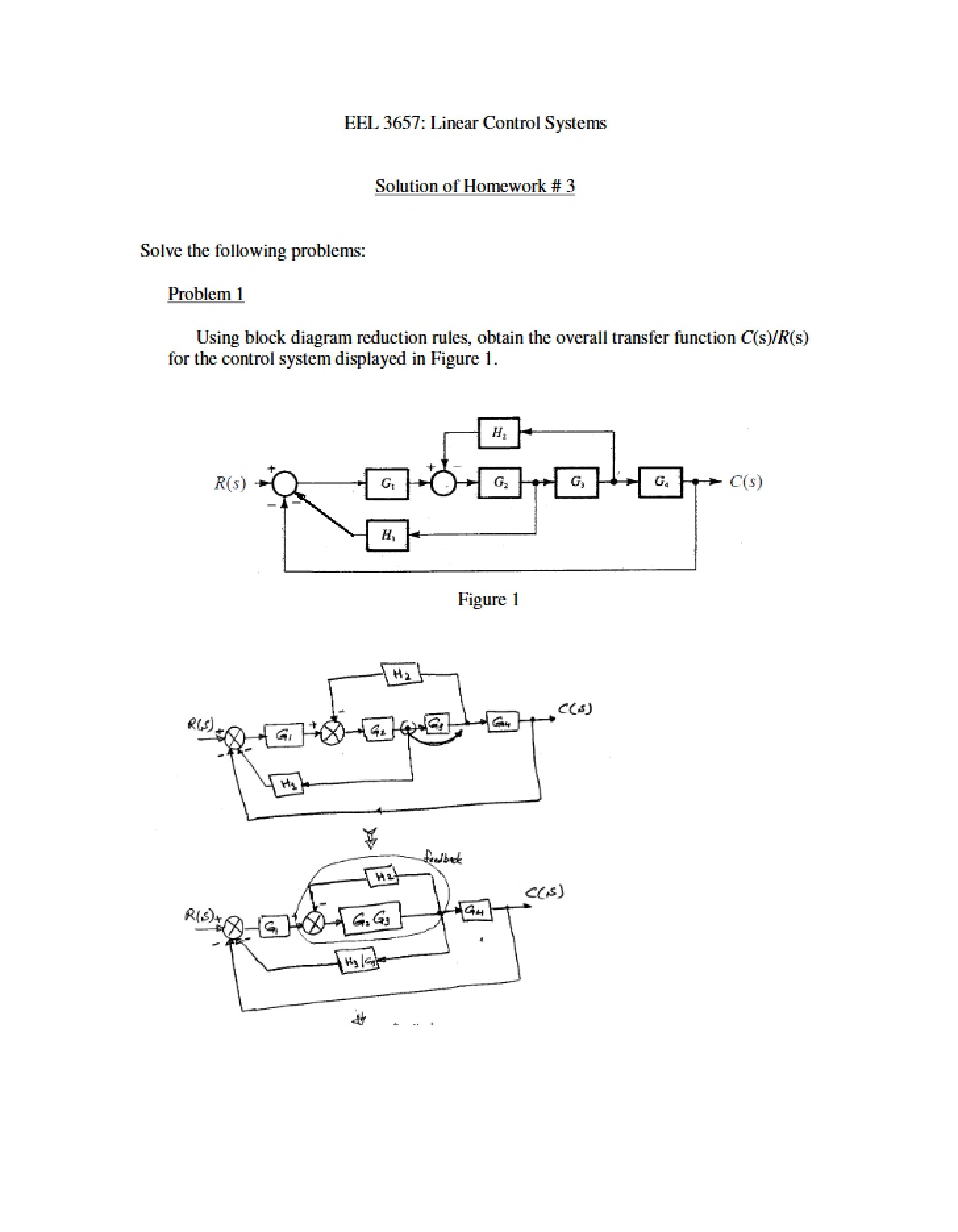 Homework 3 Solution