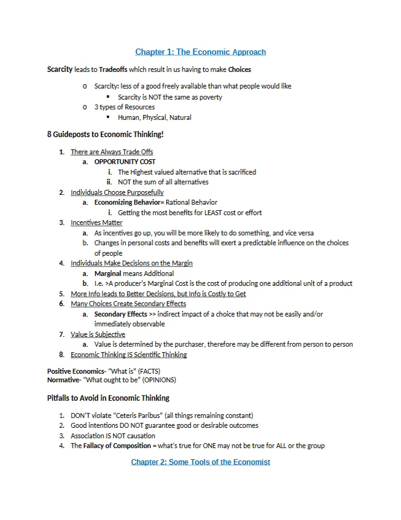 Ninth Part of the Economic Approach