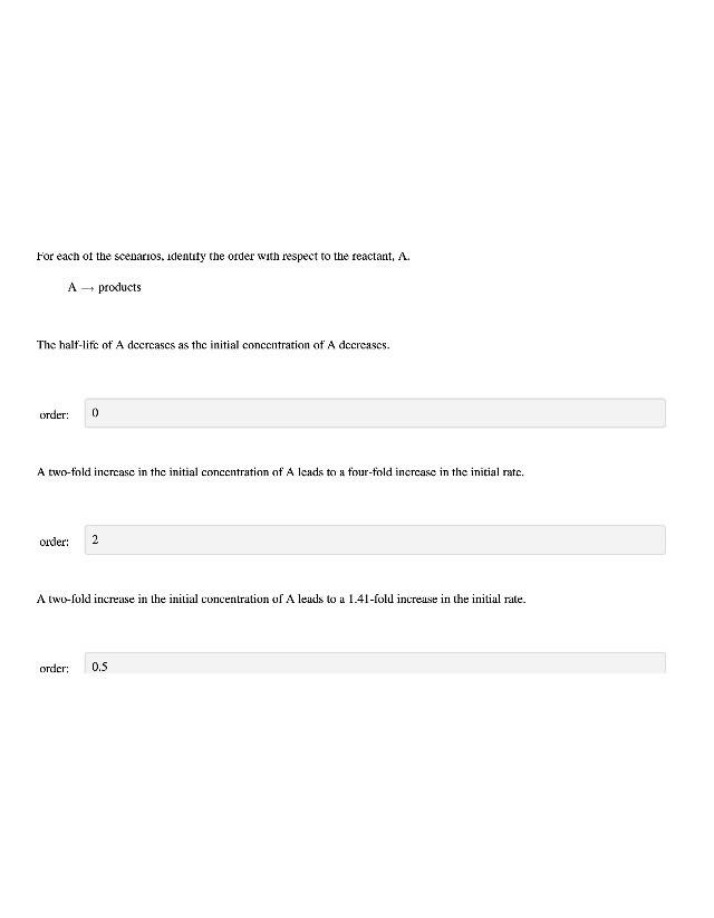 Reactant Order and Rate Changes in Chemical Reactions
