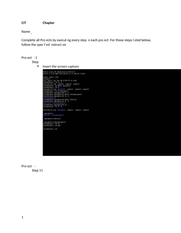 CIT 352 Chapter 4 Step-by-Step Projects