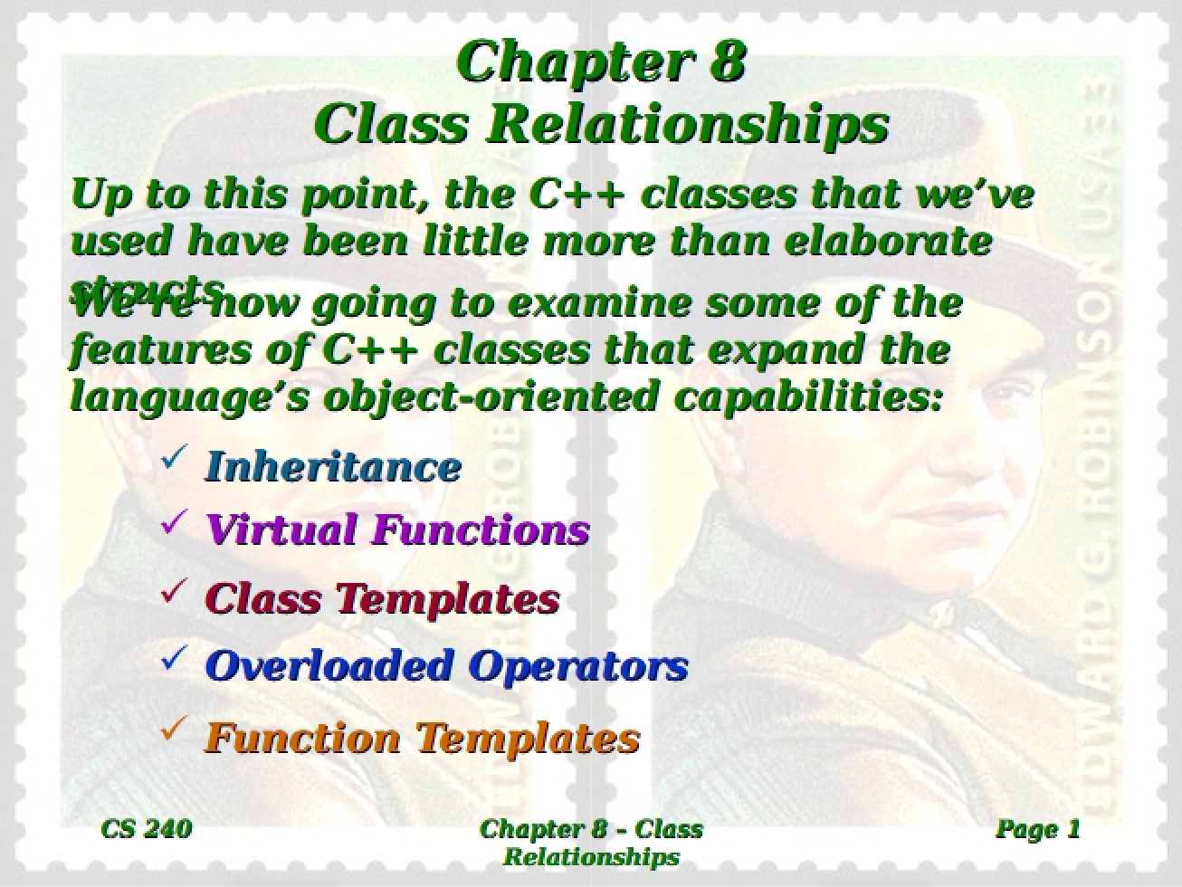 Class Relationships in Computing