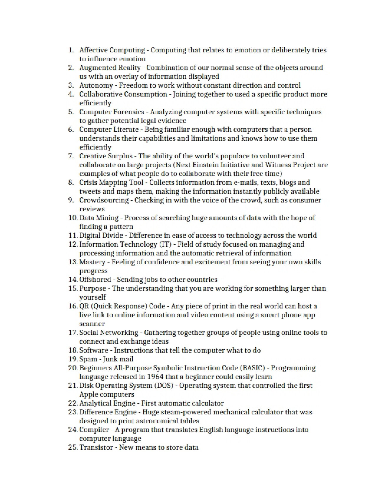 General Course Notes