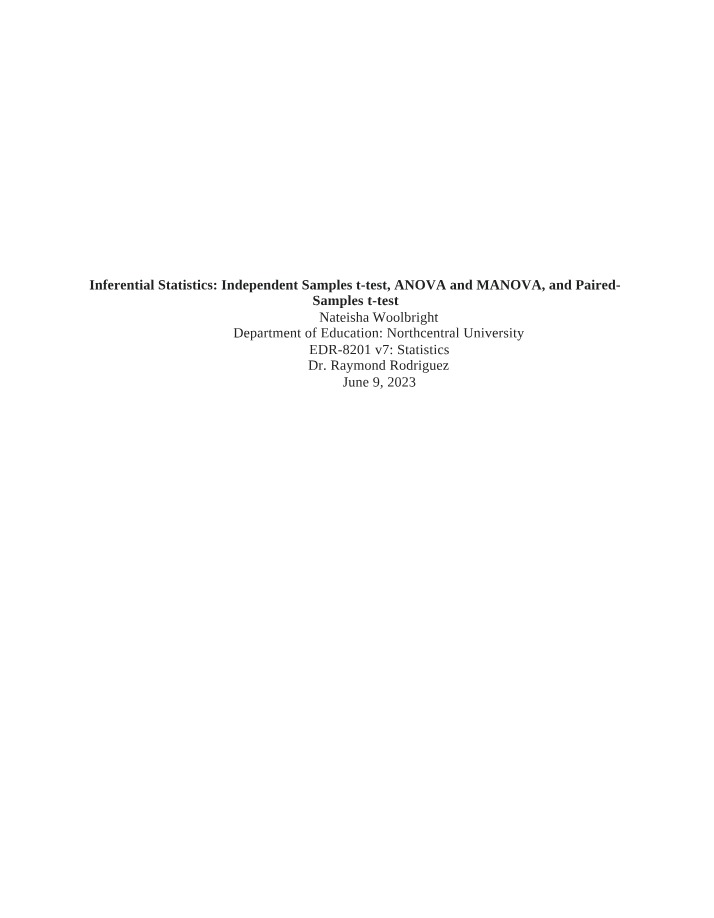 Woollbright - EDR-8201 Assignment