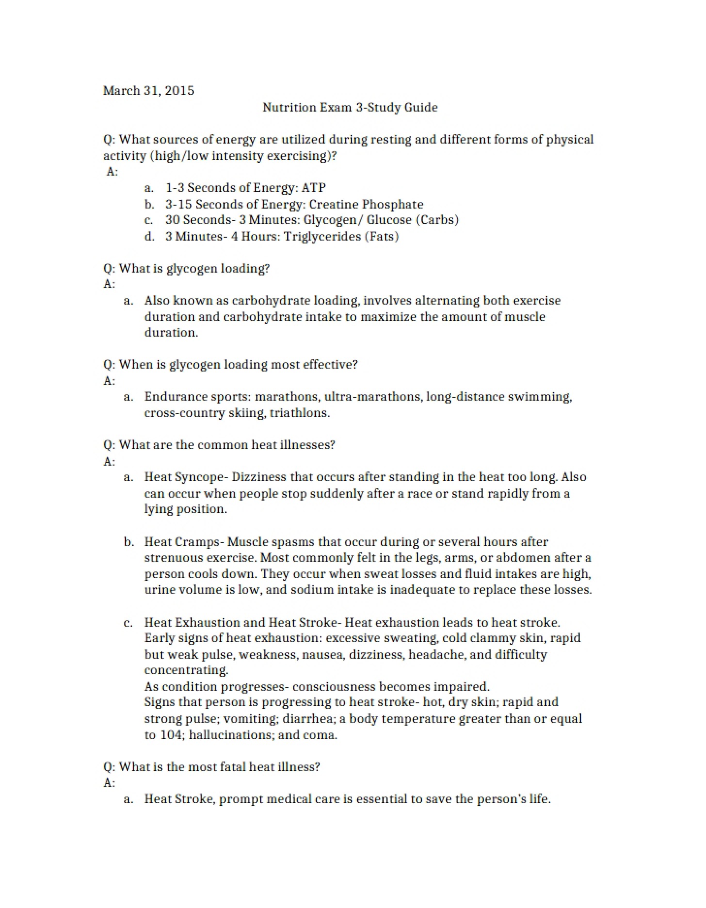 Assessment in Nutrition