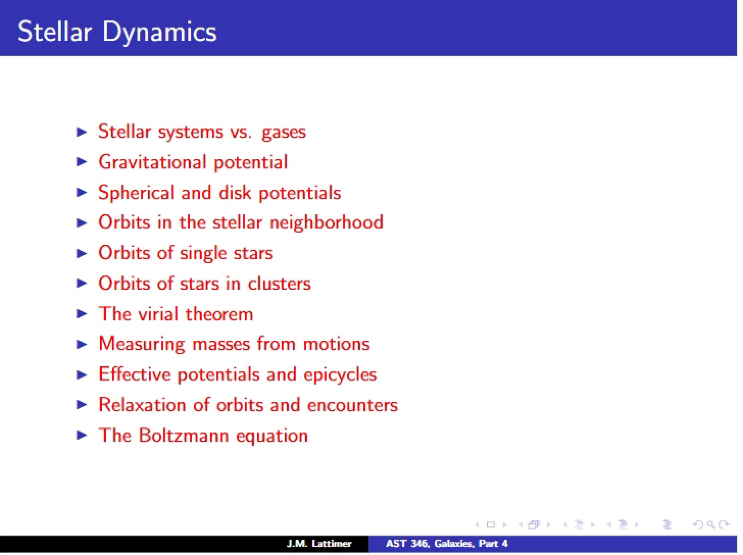 Dynamics of Stars