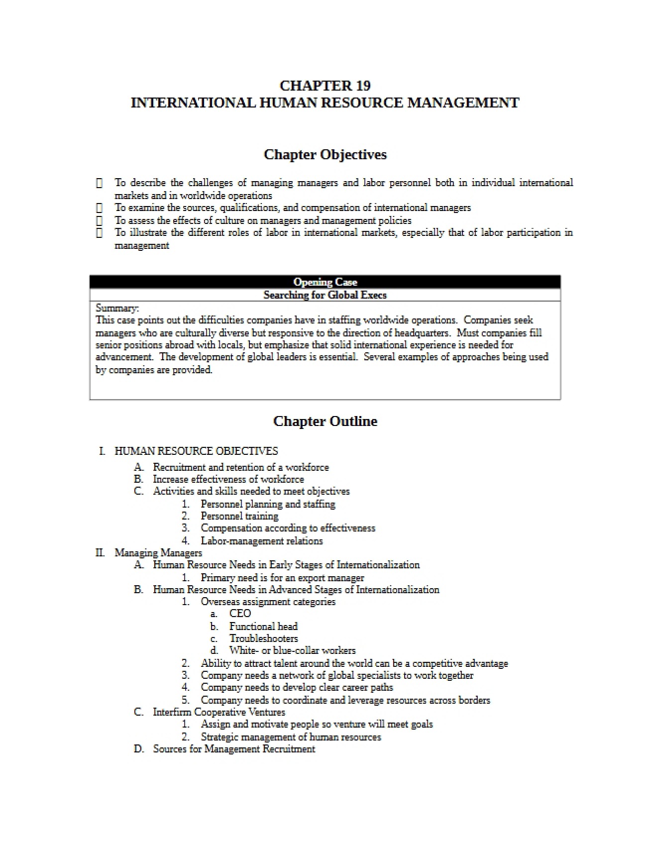 Human Resource Management International