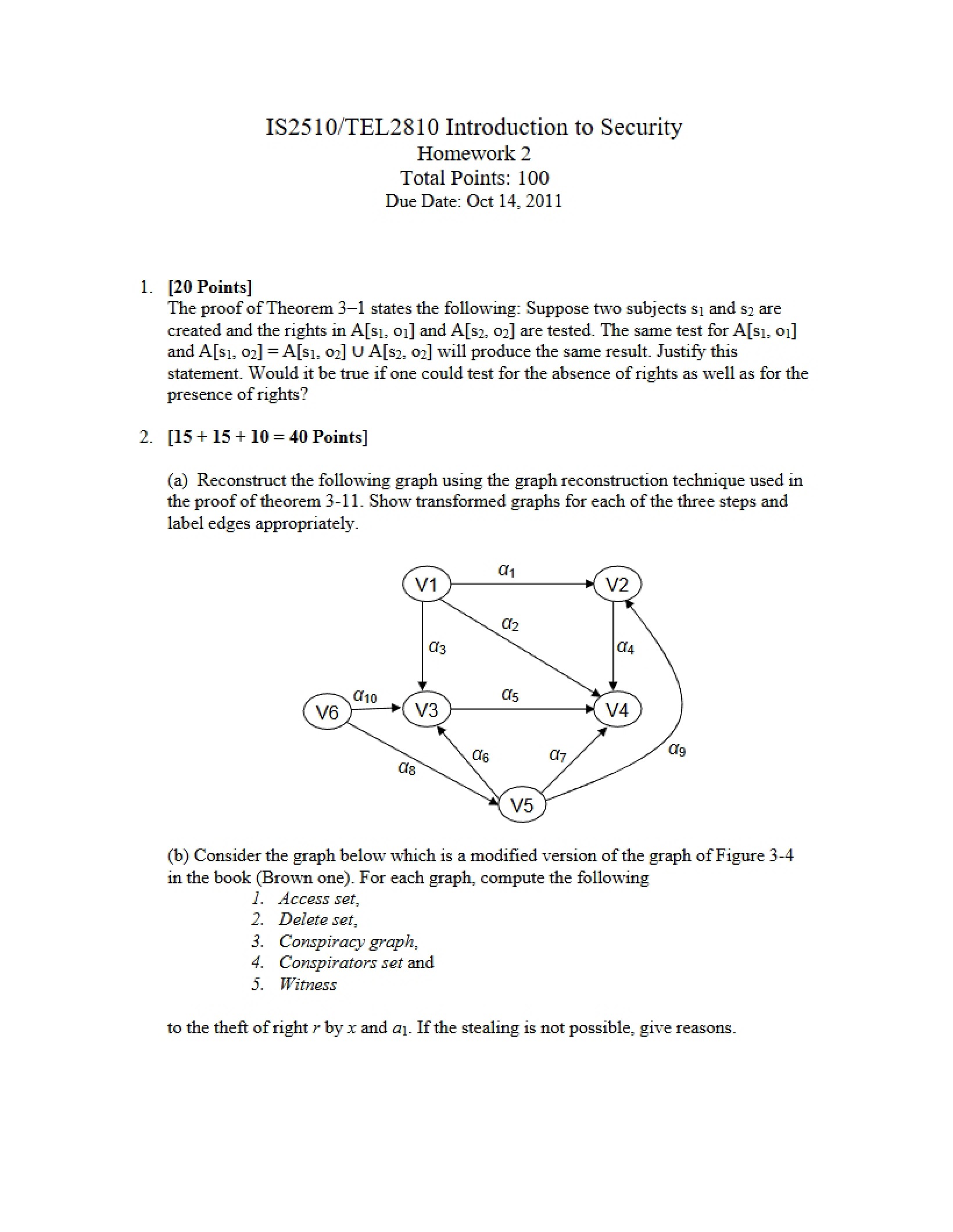 Security Homework