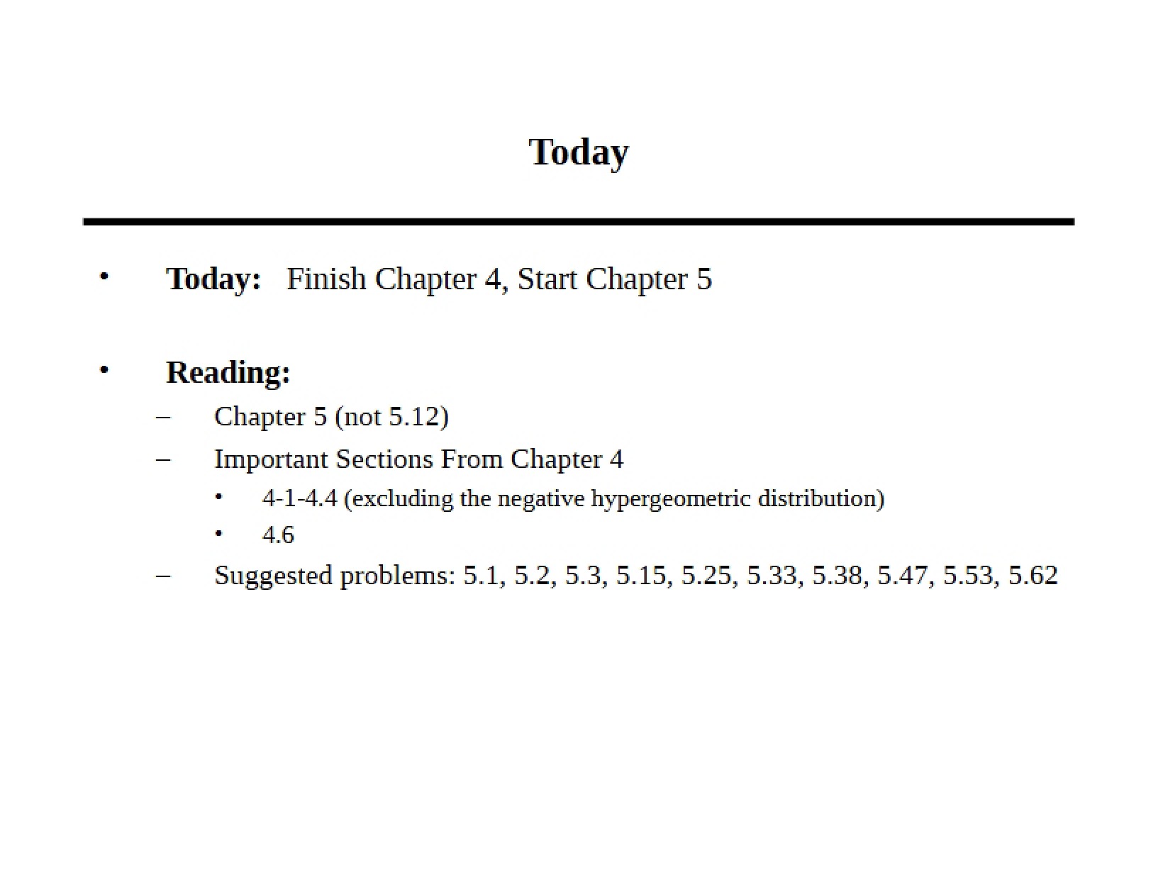 Course Notes for Stat 405