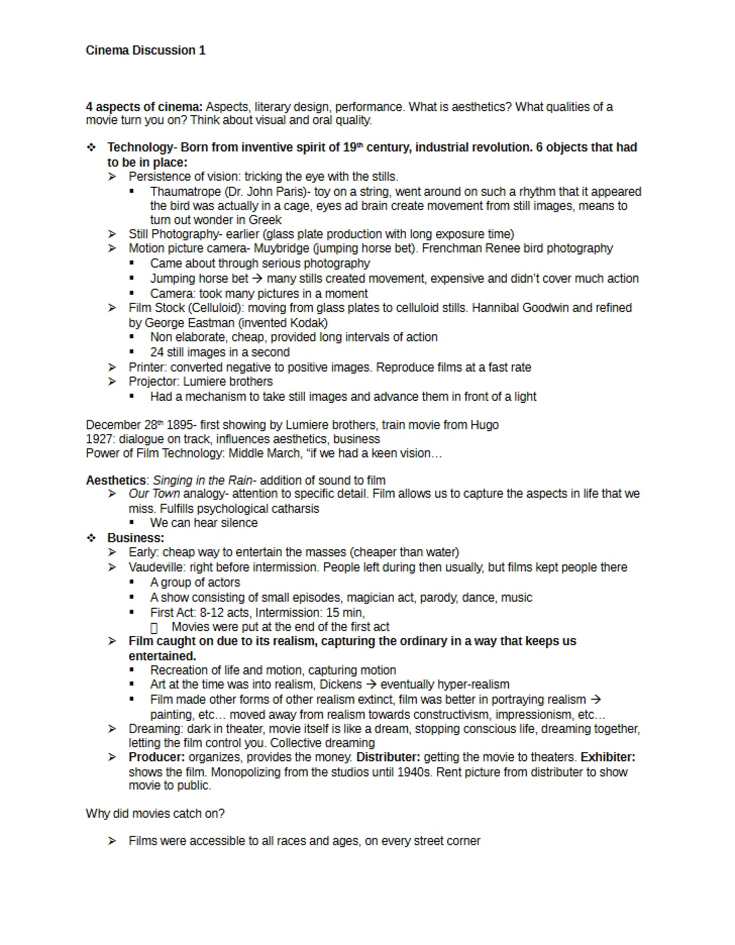 Cinema Aspects Four