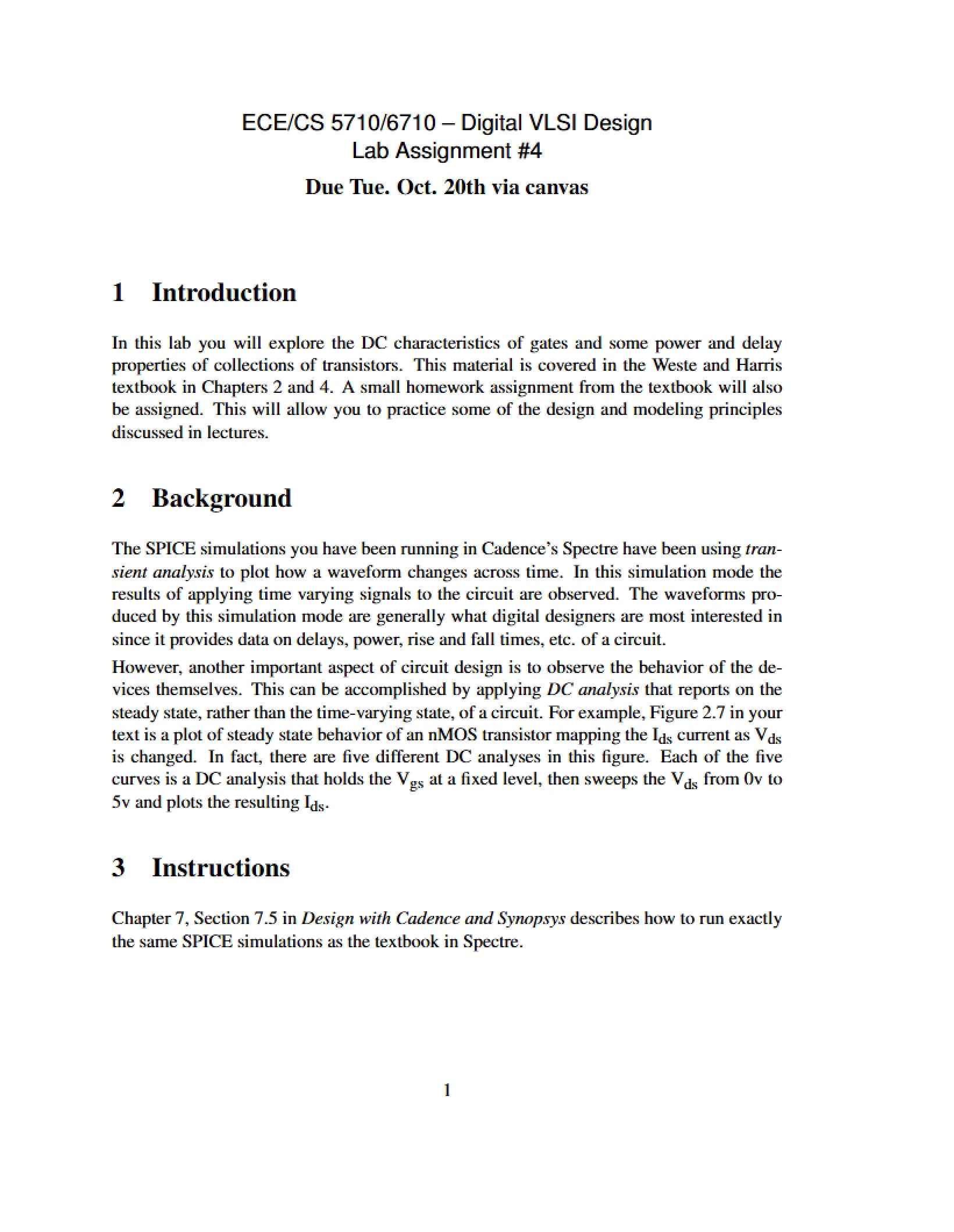 Fourth Lab Assignment for VLSI