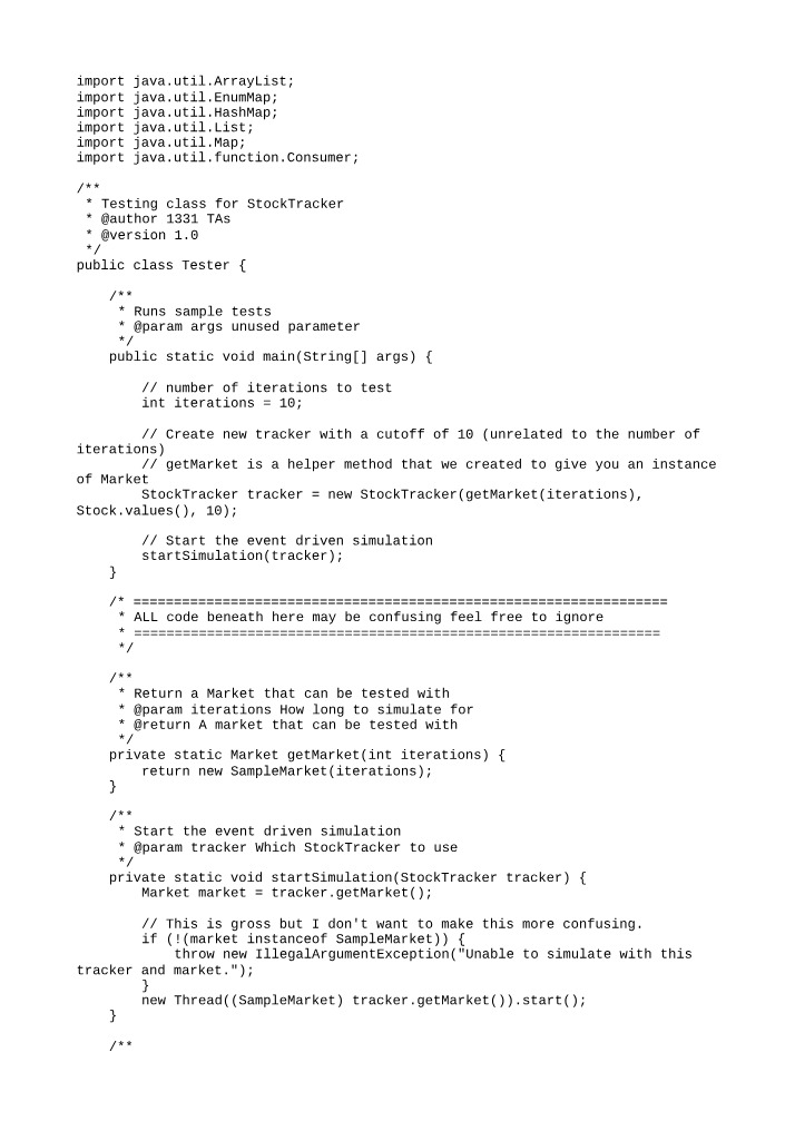 CS - Tester Code