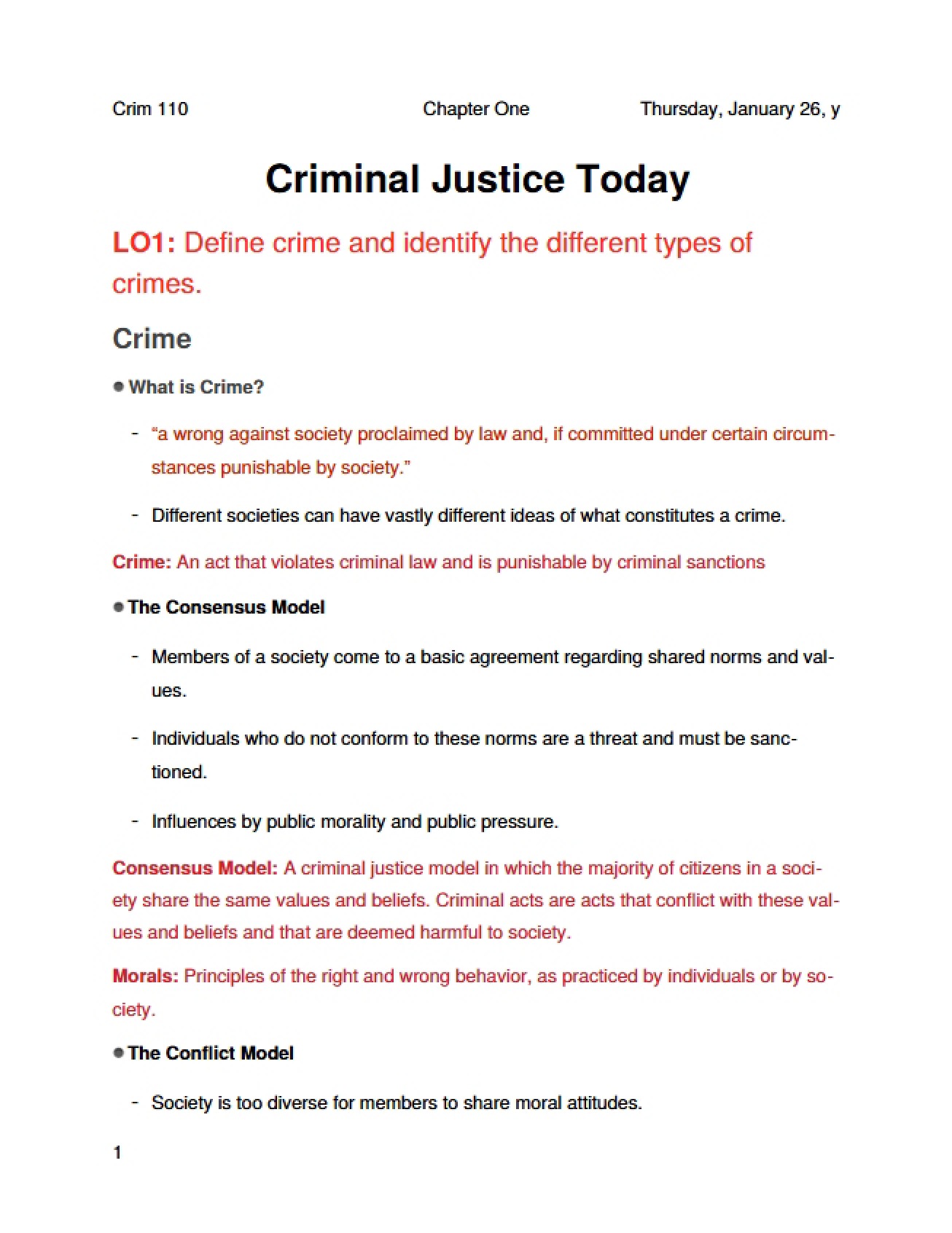 Fundamentals of Criminal Justice