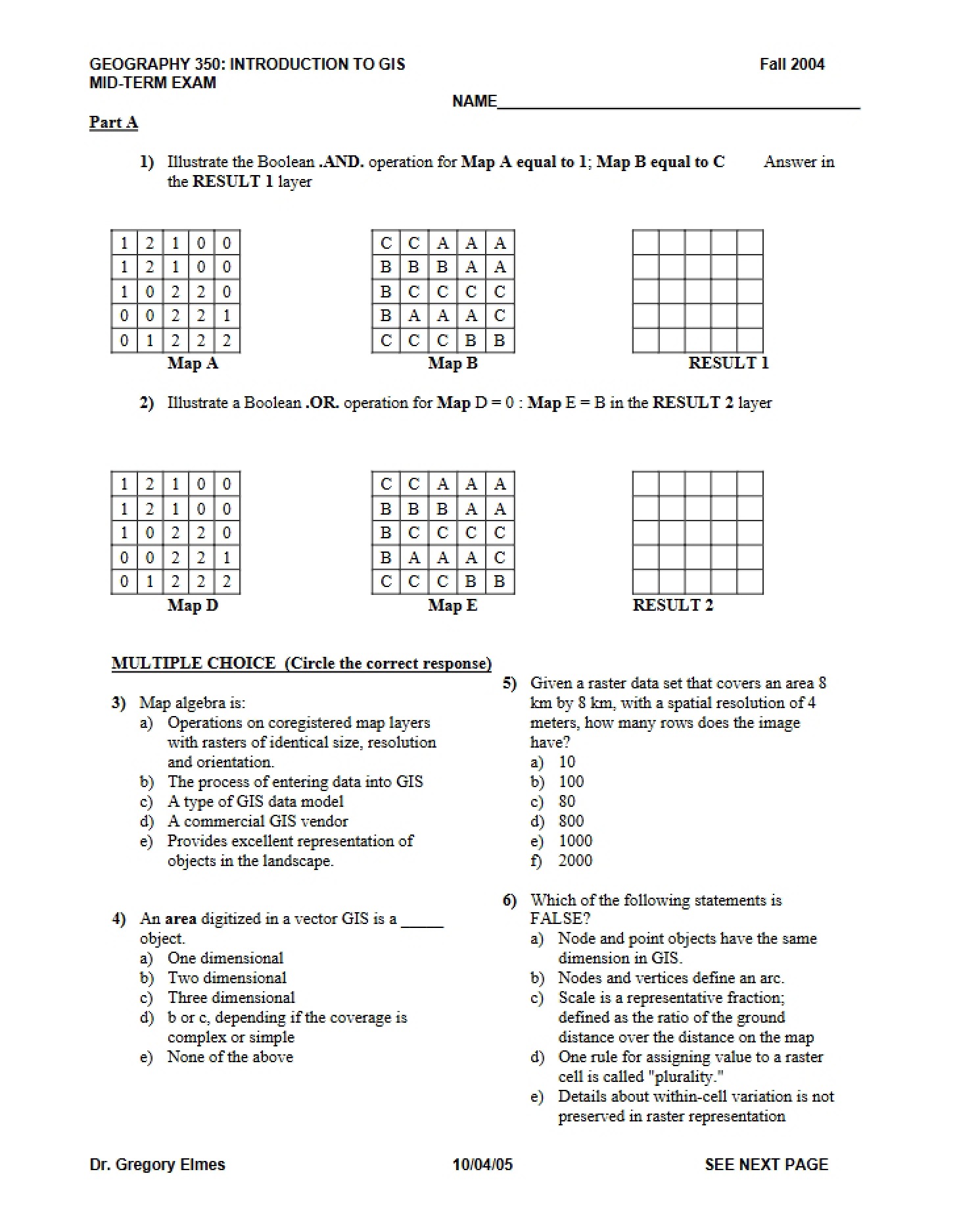 Examination Mid-Term