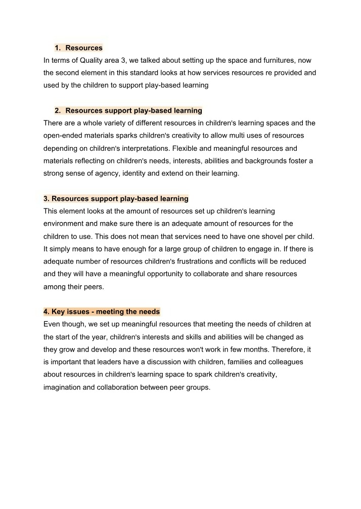 Play-Based Learning, Creativity, and Environmental Practices in Early Childhood Education