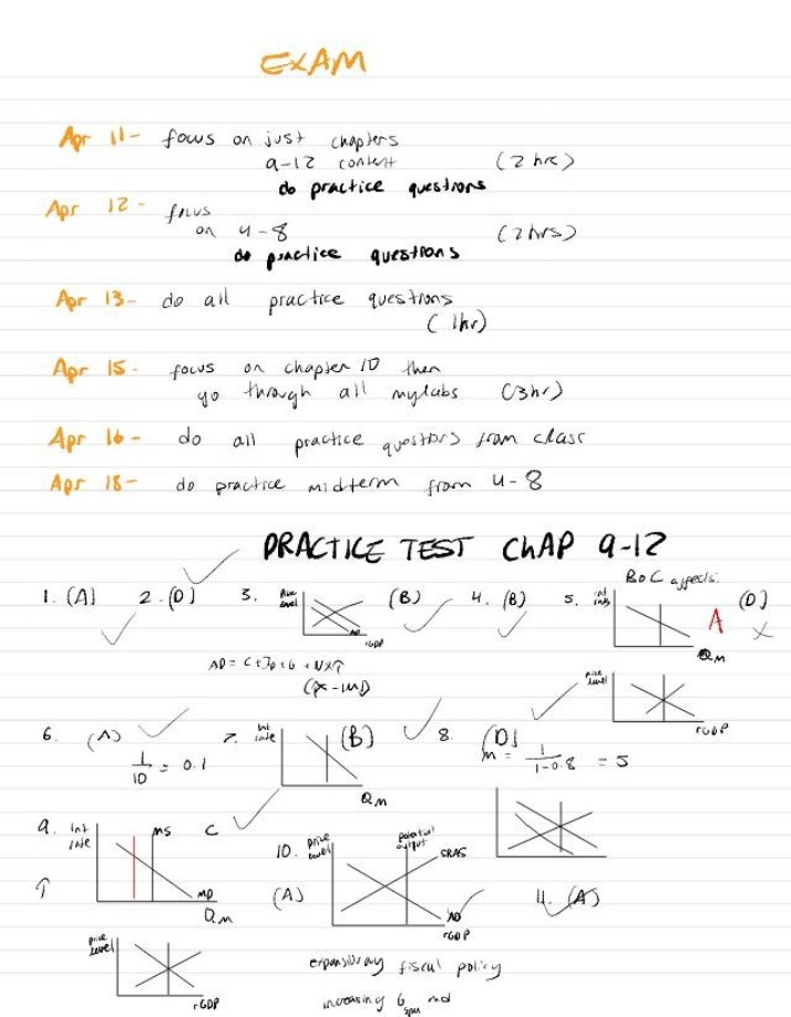 Exam Review - Practice Questions for Chapters 9-12