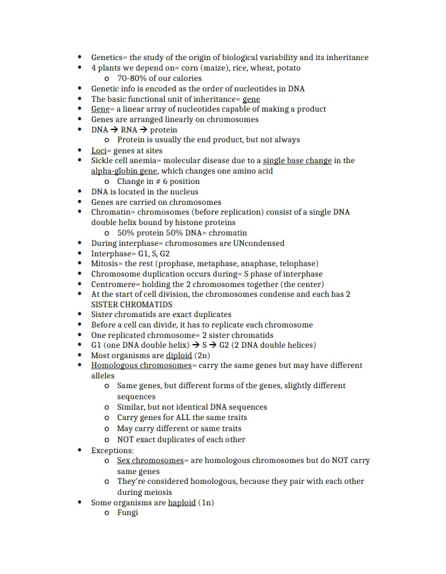 Genetics Coursework