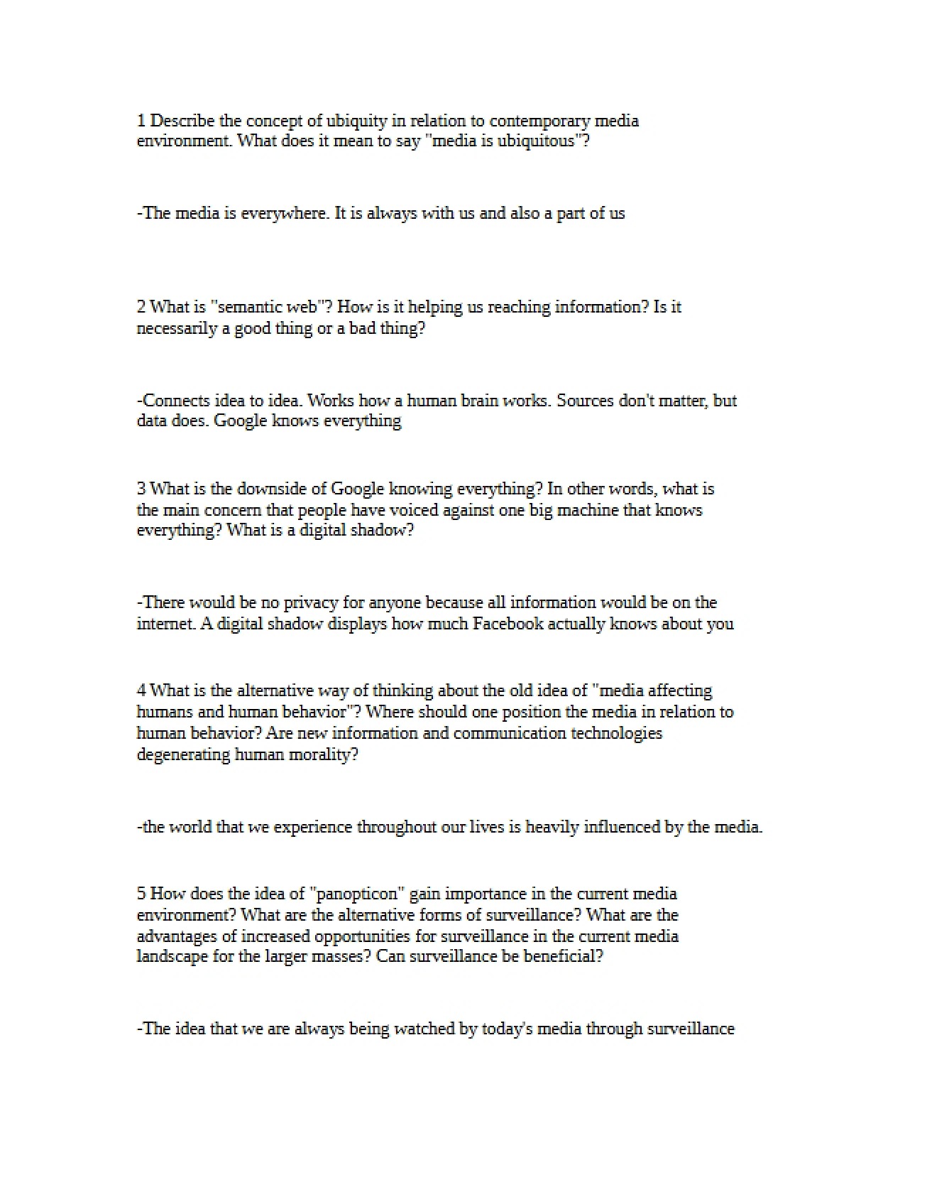 Introductory Study Guide