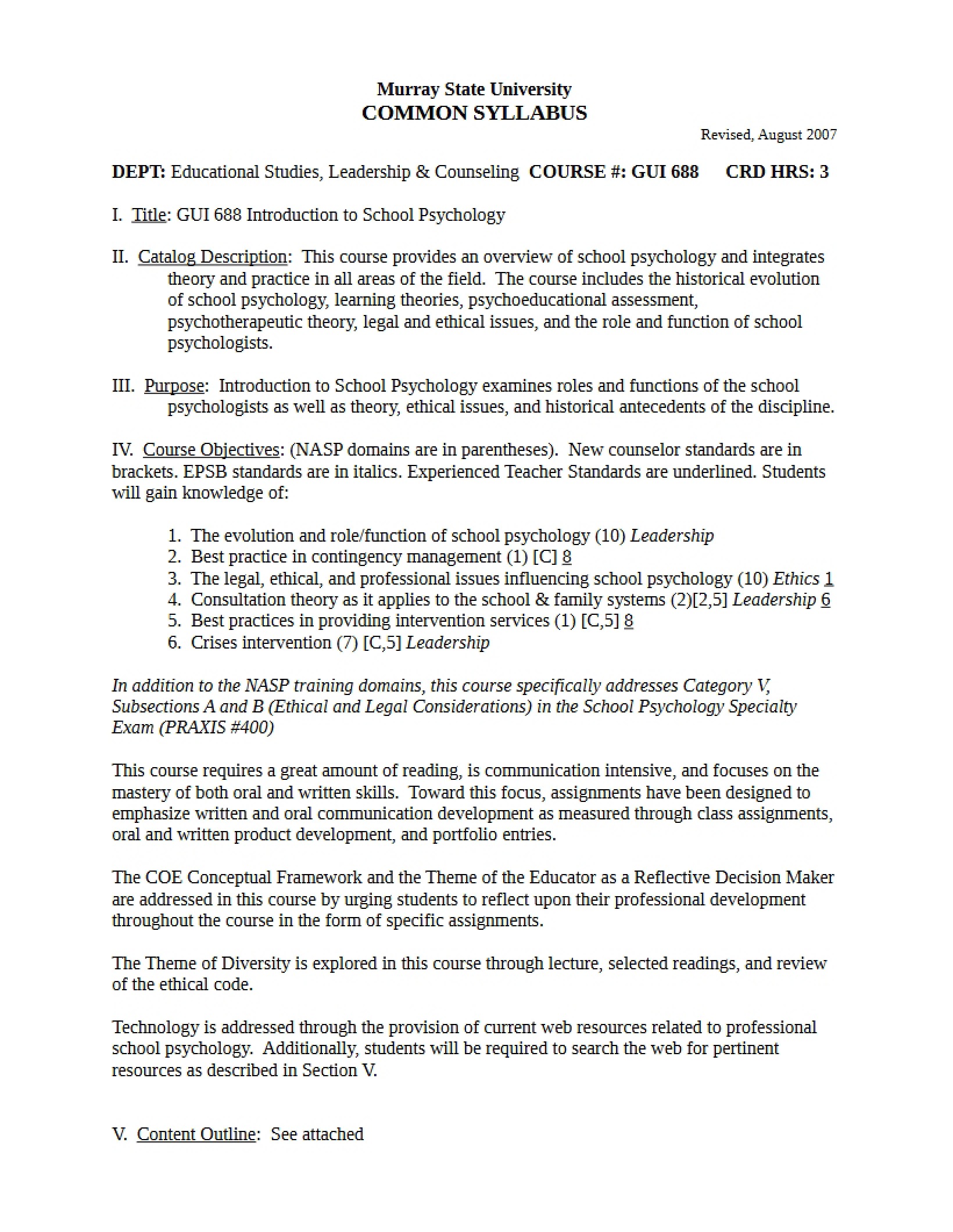 Syllabus
