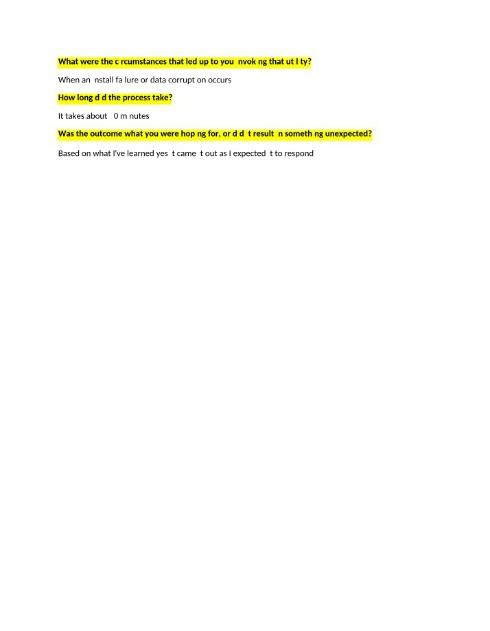 Troubleshooting Install Failures - Utility and Outcome