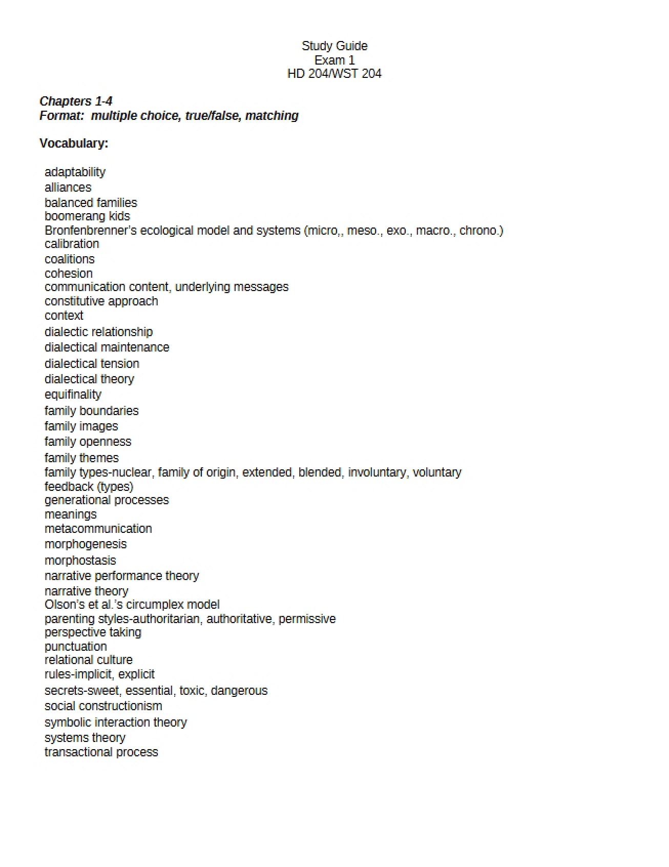 Exam Prep Guide