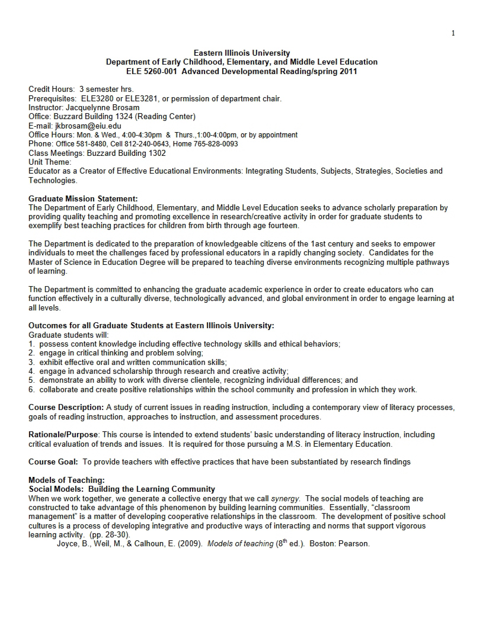Syllabus - 16 Pages