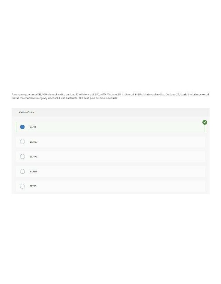 Calculating Cash Paid on Merchandise Purchases with Returns and Discounts