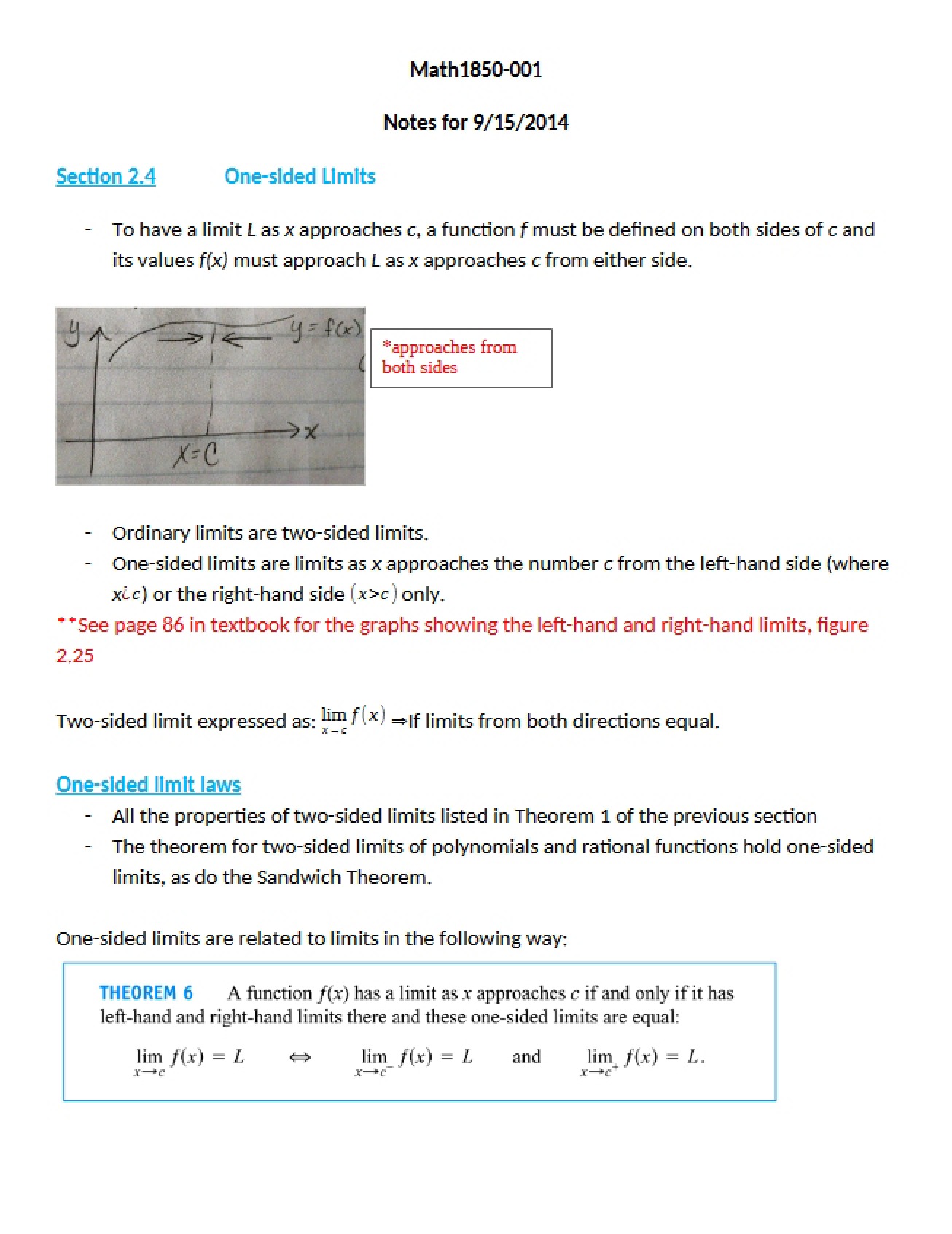 Multivariable Calculus Lecture Notes (Set 1)