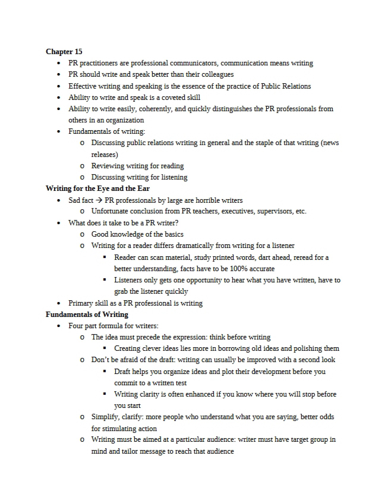 PR Writing Chapter 15