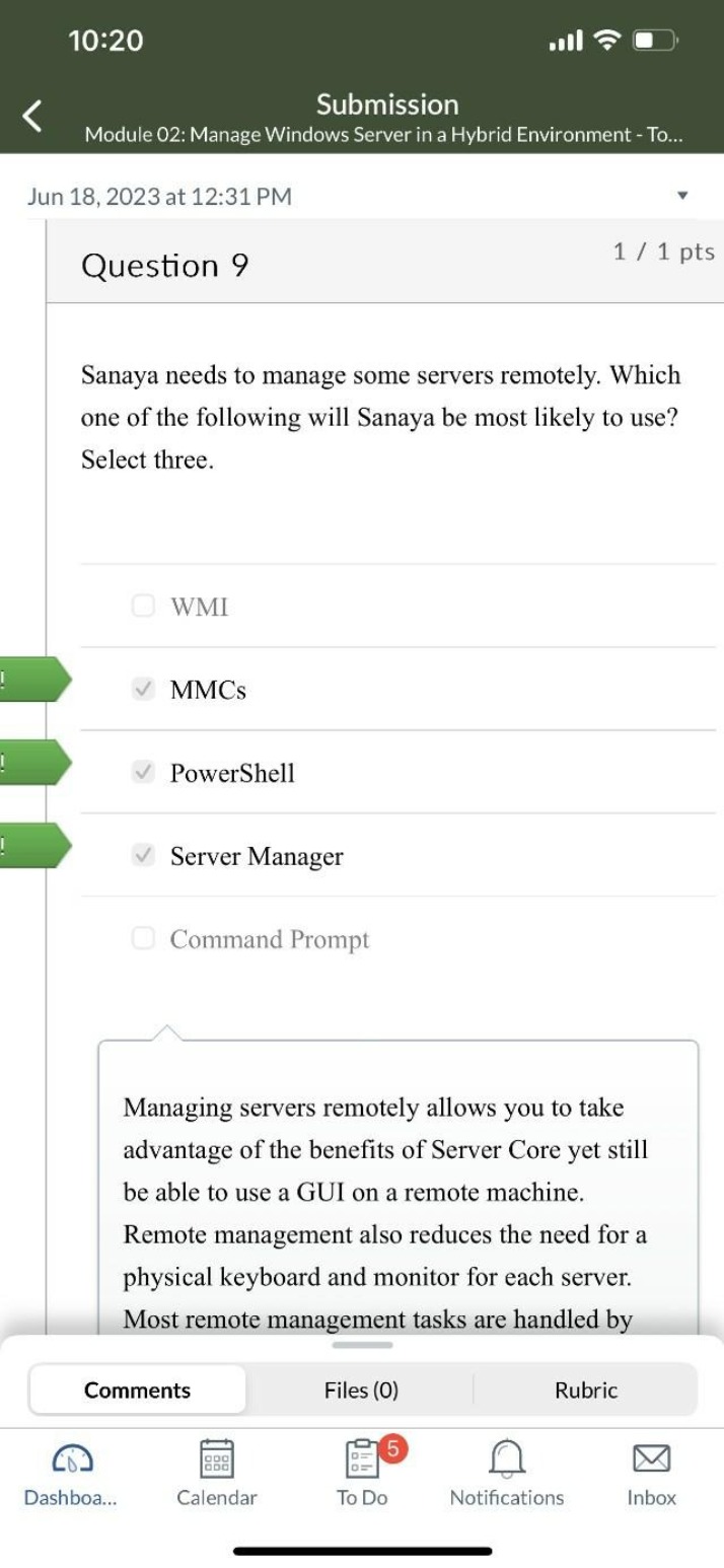 Module 02 Exam - Manage Windows Server in a Hybrid Environment