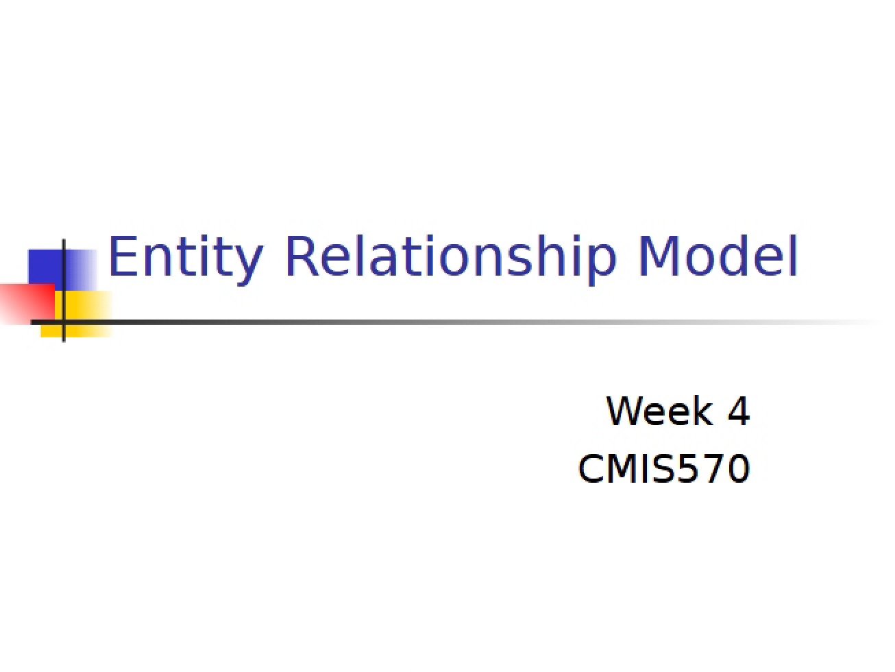 Entity Relationship Model for Software Design