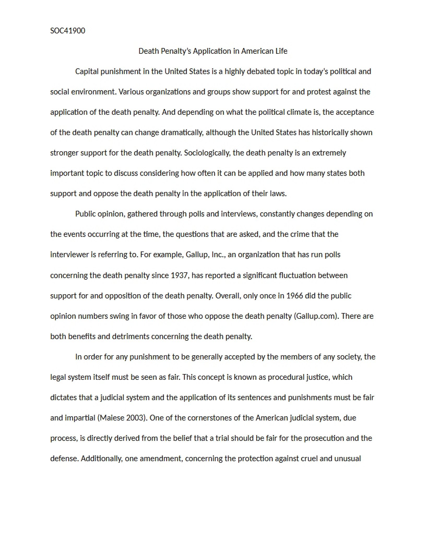 Essay of Reflection