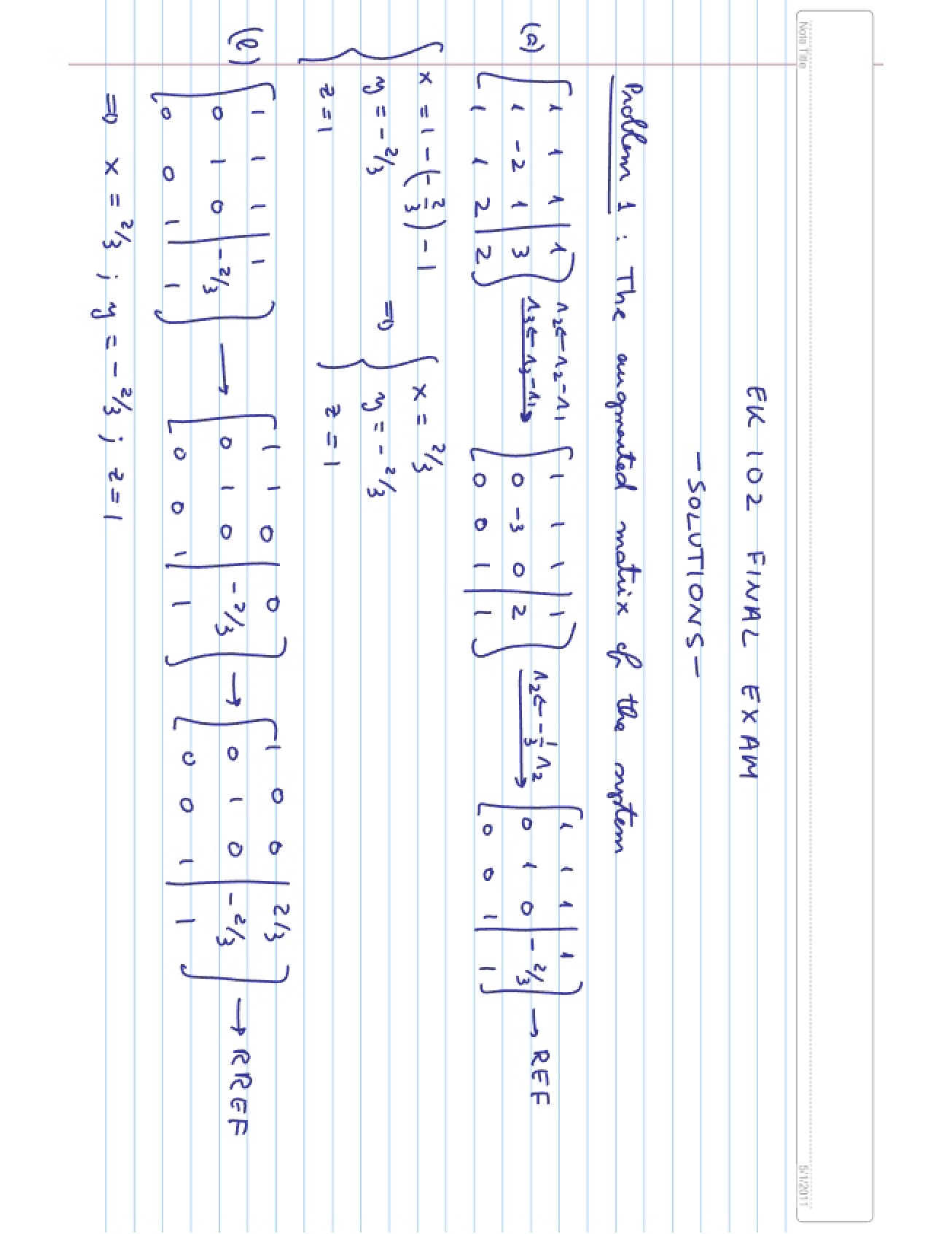 Engineering Linear Algebra Study Guide