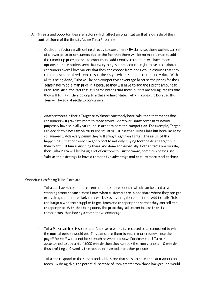 BUS124 - Marketing Principles