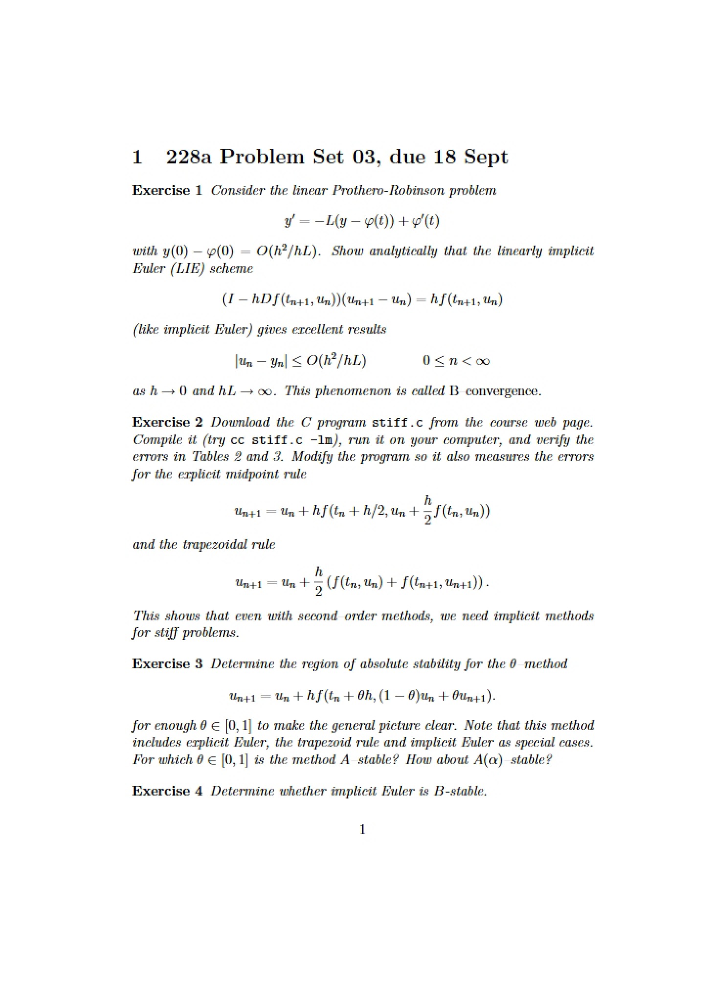 Problem Set (228a)