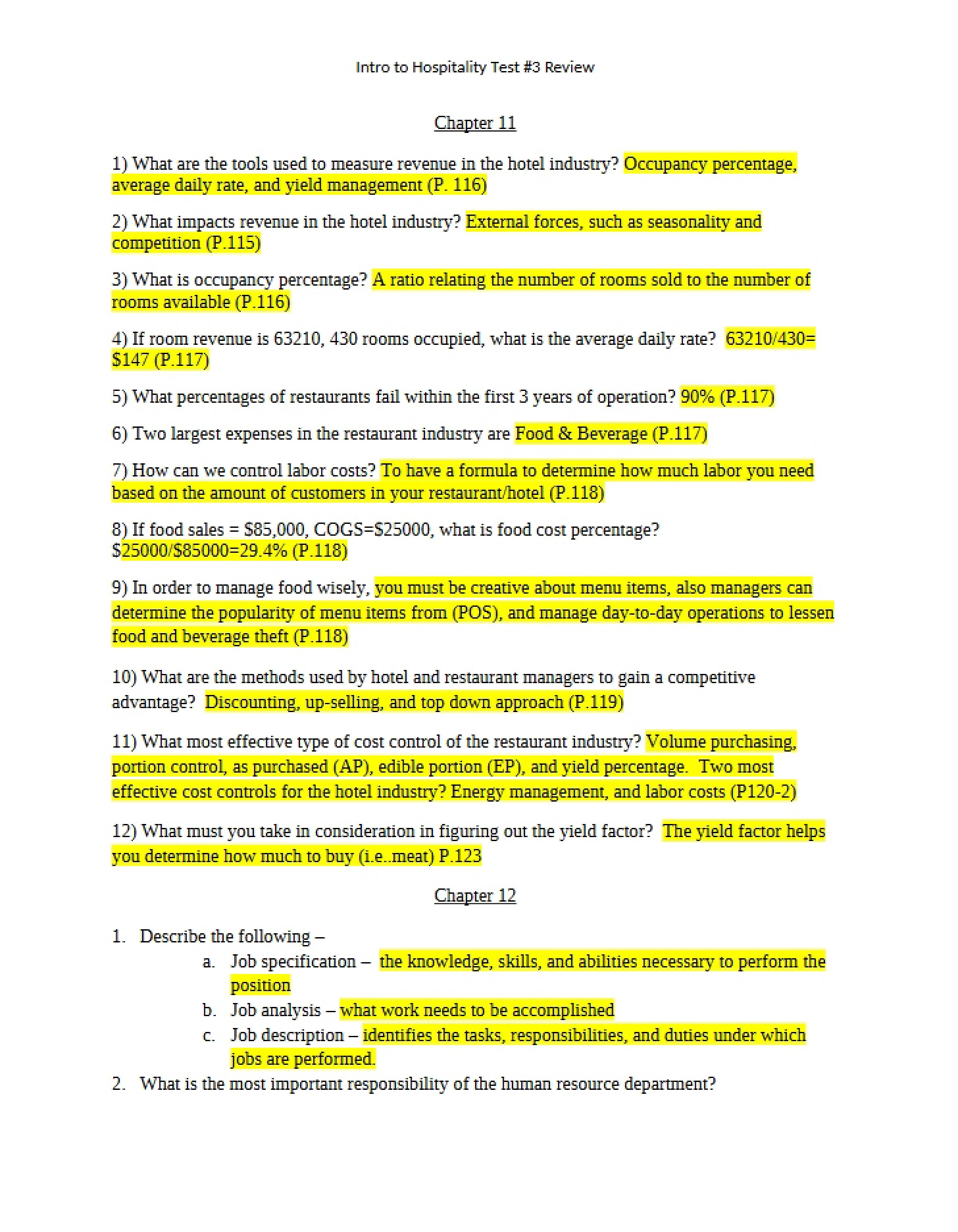 Chapter 11 Review