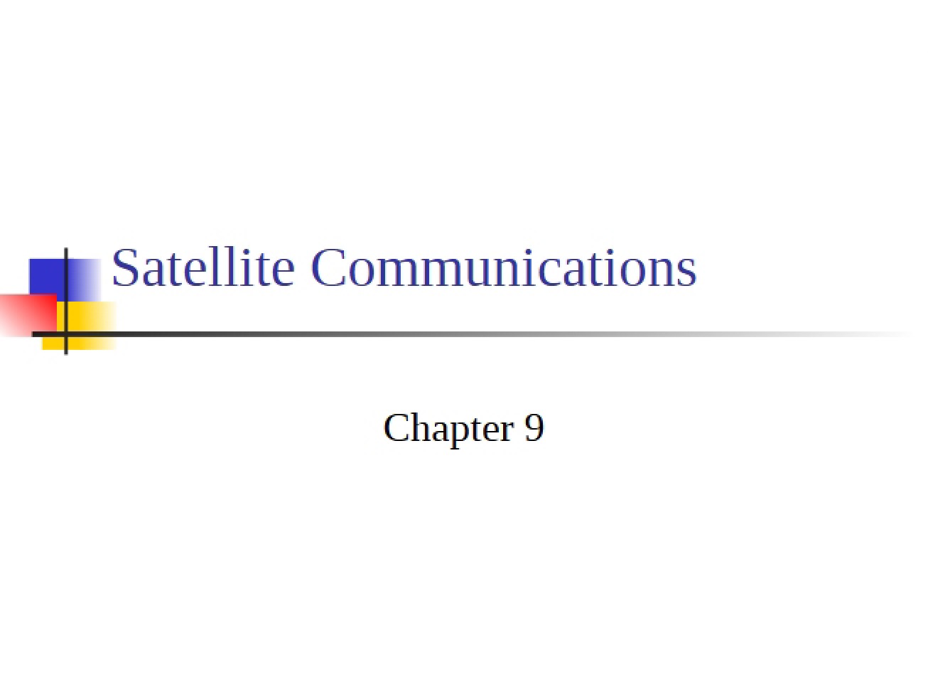 Wireless Comms Chapter 9