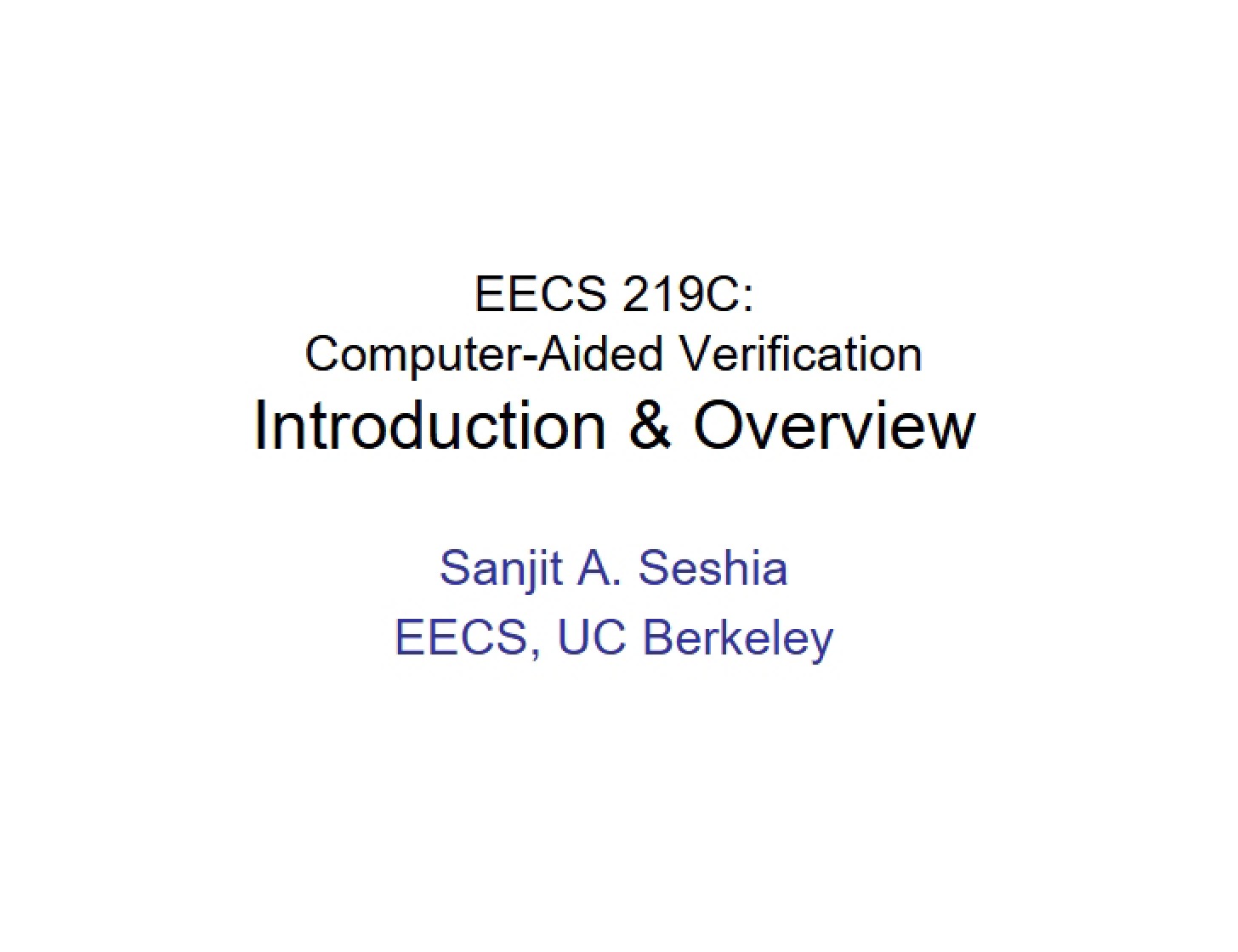 Overview and Introduction