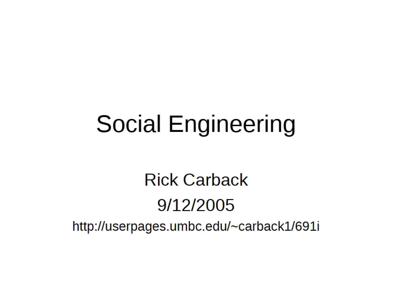 Engineering Social Aspects