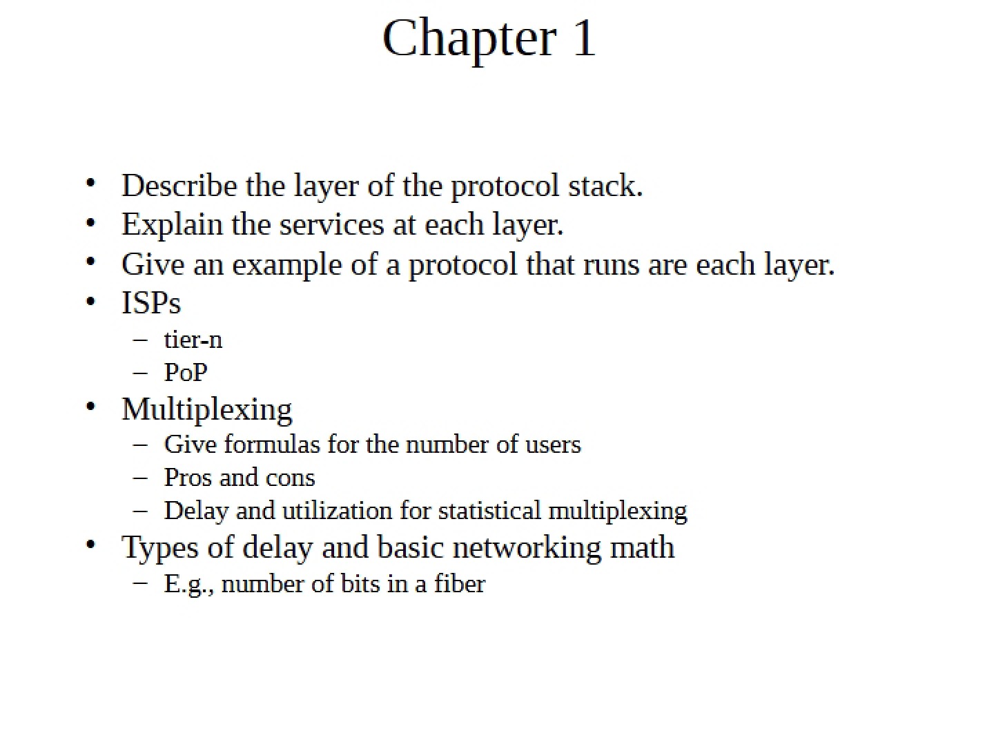 Study Guide for Final Exam